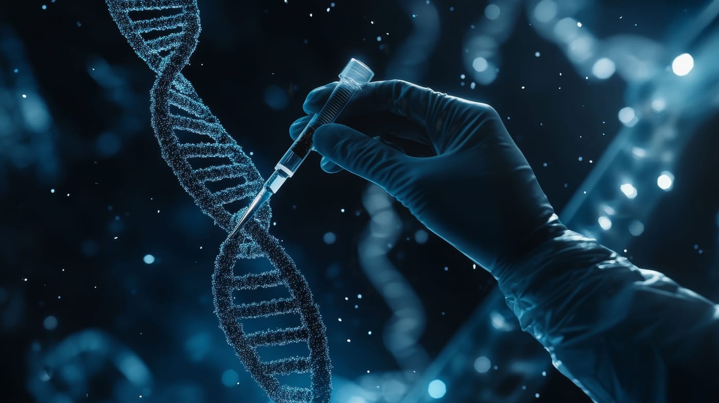 DNA strand pain genetics concept