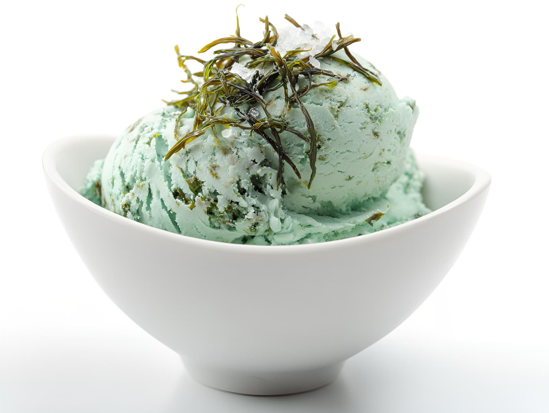 Ice cream with seaweed illustration