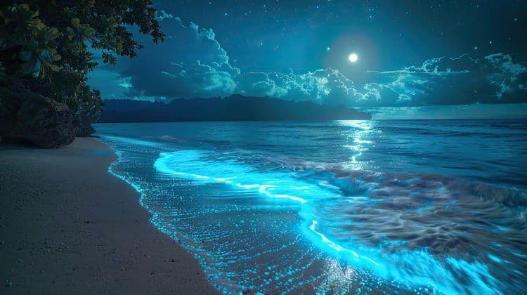 The Magic of Bioluminescent Waves: Nature’s Nighttime Light Show