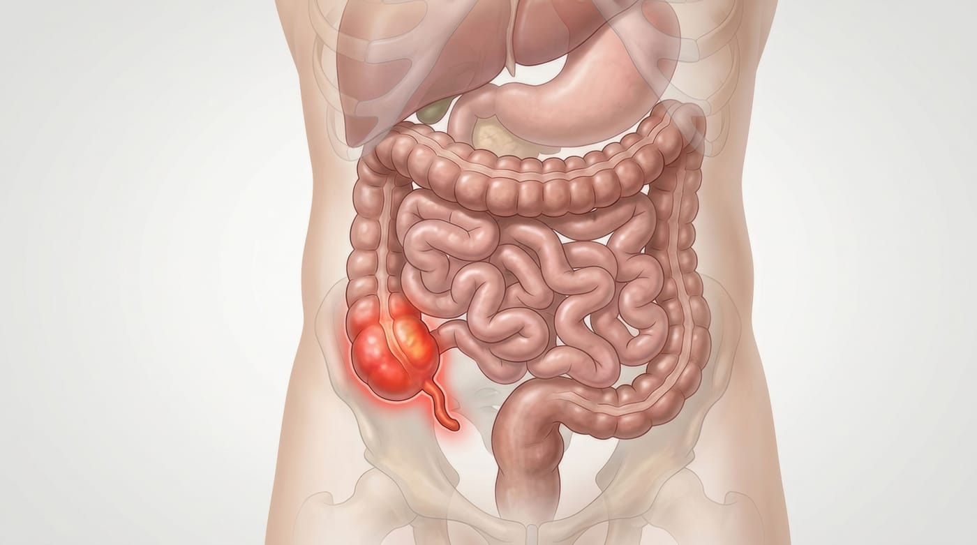 Human digestive system illustration